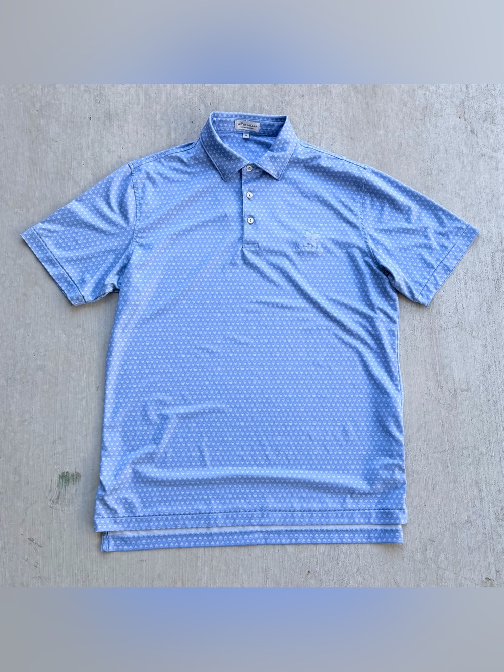Peter Millar Summer Comfort Golf Polo Skulls All Over Print Kapaluha